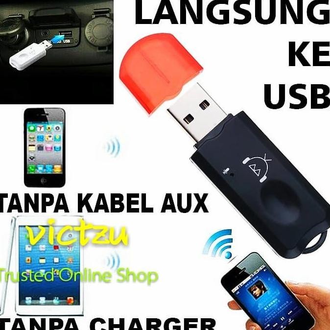USB Bluetooth Receiver Audio sic tanpa kabel AUX
