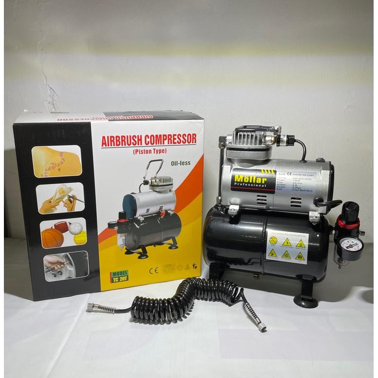 Ufo-2025 Oy58 Kompresor Mini Air Brush Mollar / Mini Kompresor Air Brush Piston Type / Mini Air Comp