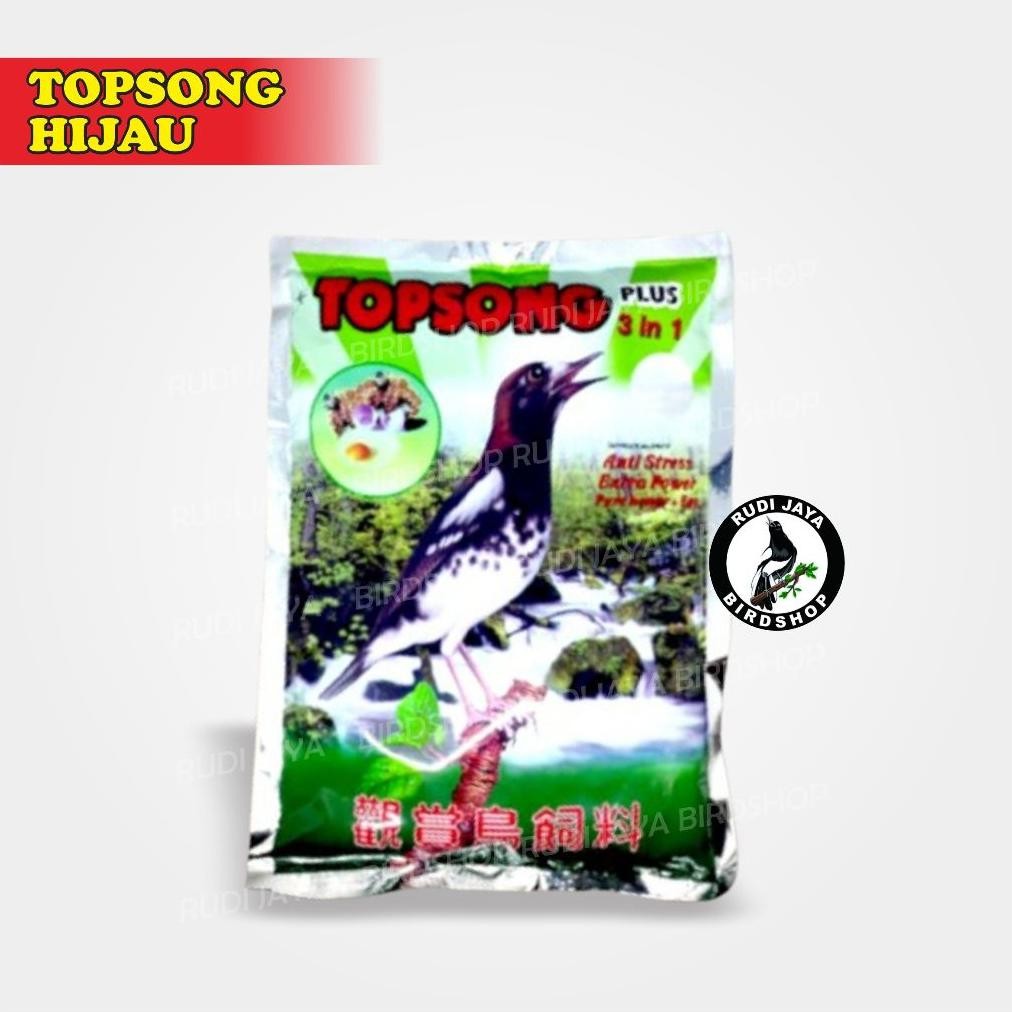 Ede-78 Yt- Topsong Top Song Hwamei Hwa Mei 3 In 1 Coklat Mini Pelet Rumput Laut Hijau Voer Pakan Mak