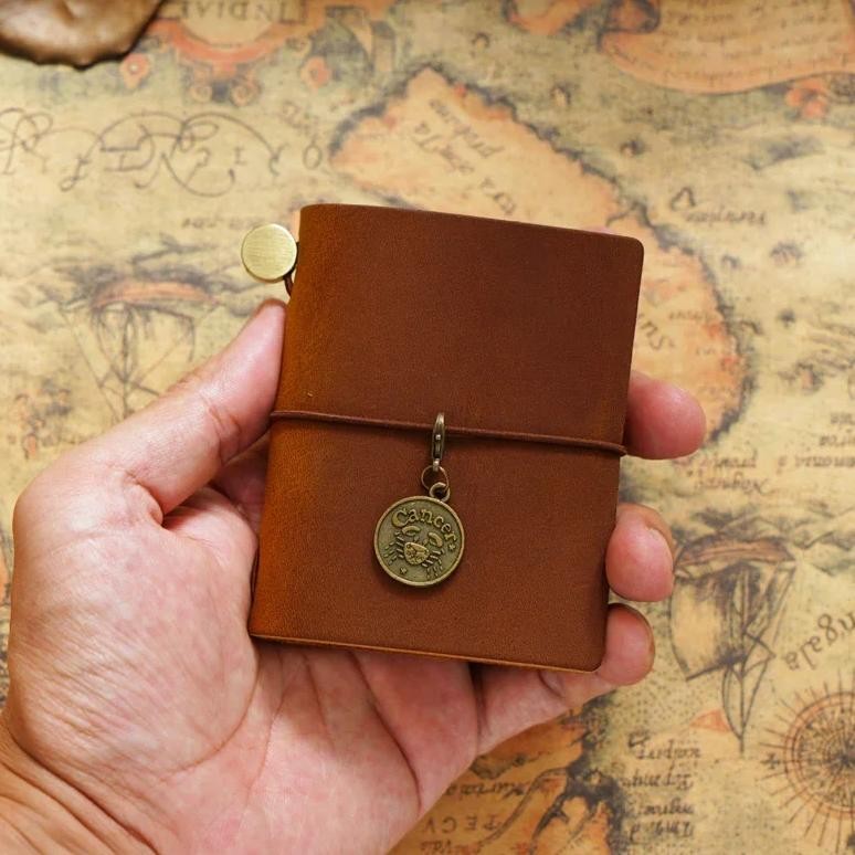 

Fromthenon Mini Traveler'S Notebook Planner Genuine Leather Mini Notebook Journal Office & School Supplies Stationery