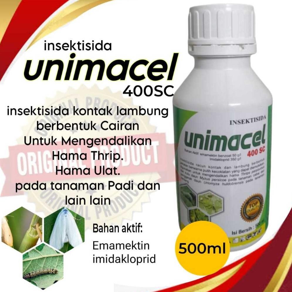 UNIMACEL 500ML PENGENDALI HAMA TANAMAN INSEKTISIDA UNIMACEL EMAMEKTIN/PUPUK/PESTISIDA/OBAT HAMA