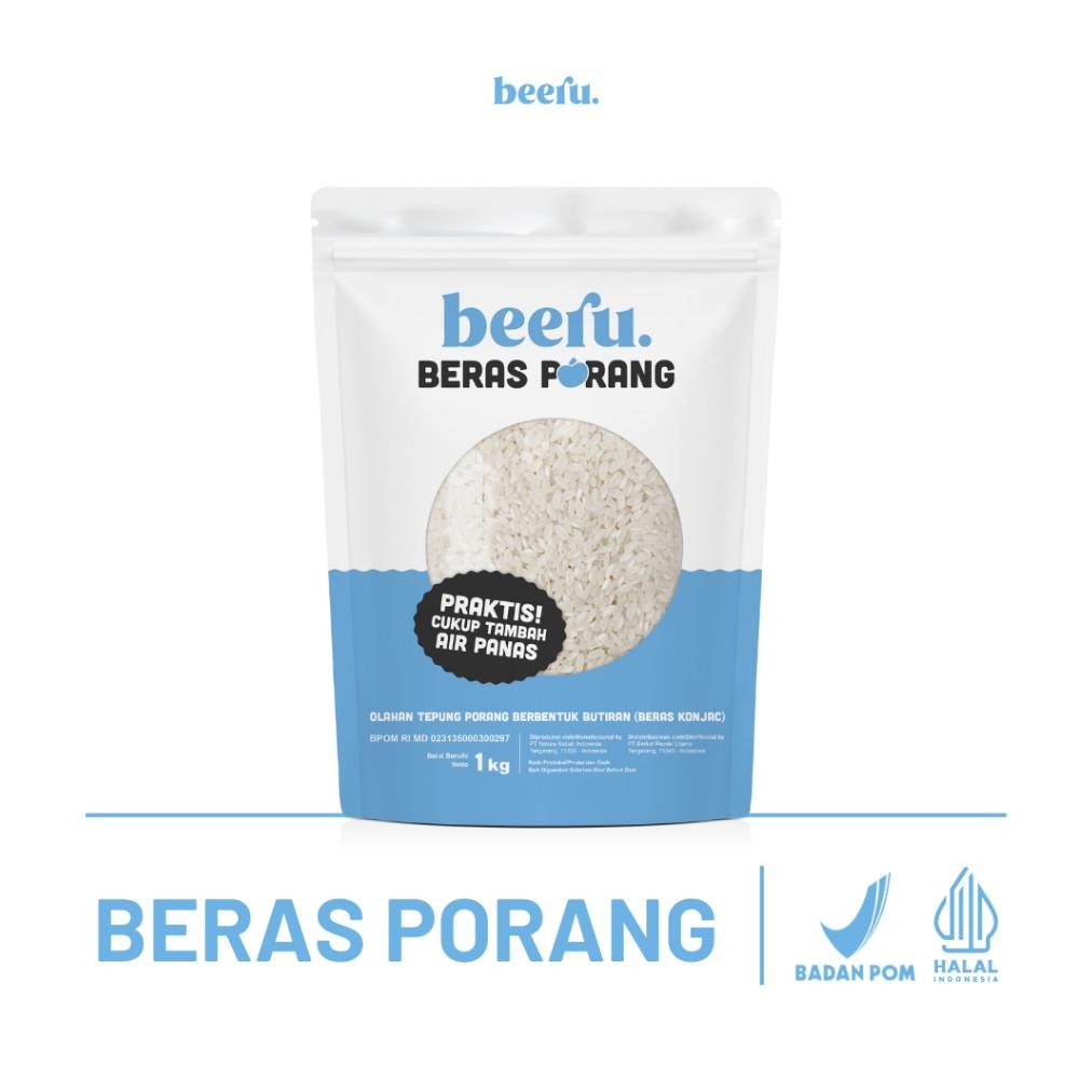 

Beeru Beras Porang Pouch 1 Kg - Shirataki Konjac Rice