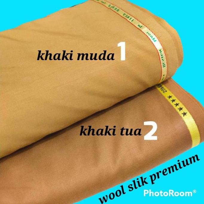 KAIN PEMDA KHAKI PNS PDH ASN KAIN SERAGAM DINAS WOOL SILK AND CHASMER