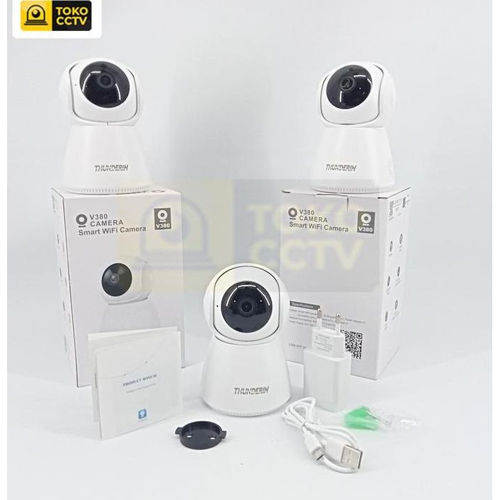 WIRELESS V380 IP CAMERA MINI CCTV SNOWMAN WIFI Q7S- PACKING STANDAR Security Cameras & Systems Kamer