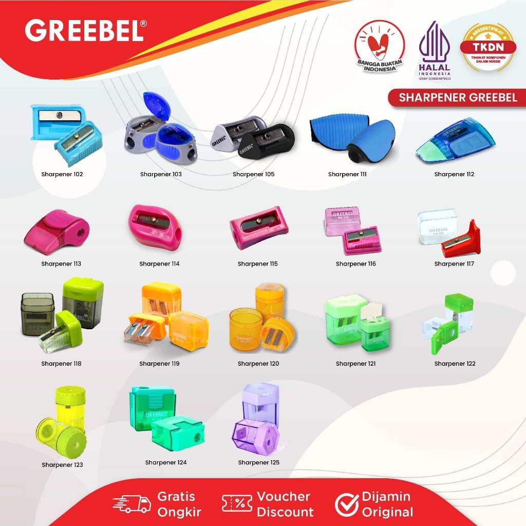 

GREEBEL Rautan Pensil Serutan Sharpener (PCS) / Rautan Pensil