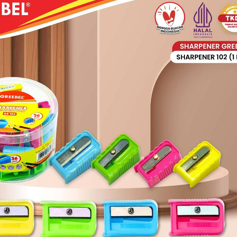 

GREEBEL Rautan Serutan Sharpener (102) / Rautan Pensil