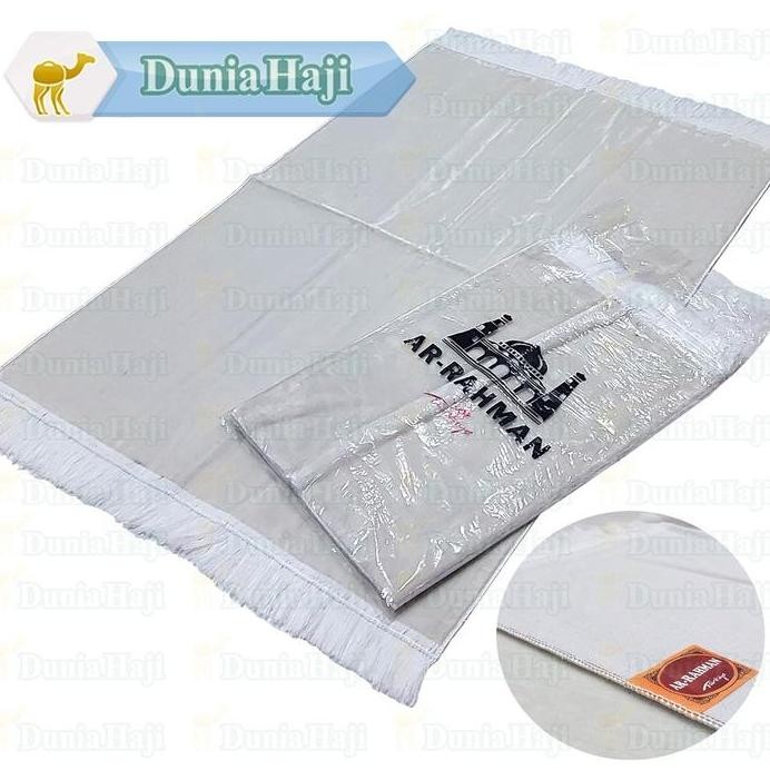 SLS _ SAJADAH PUTIH POLOS IMPORT TURKI BESAR TEBAL BLUDRU TURKEY EKSLUSIVE