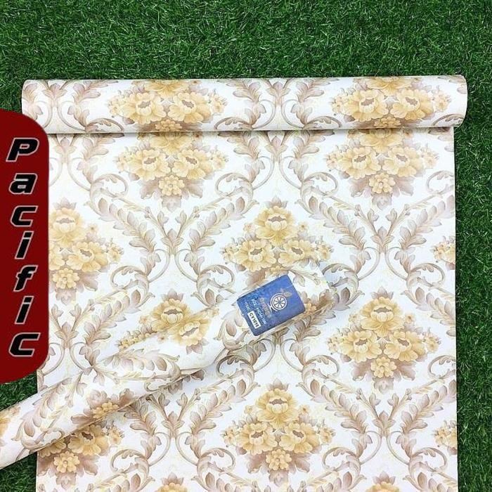 Promo Dtg Wallpaper Dinding Motif Batik Gold Elegant 45 X 8M Motif Premium Cy1016
