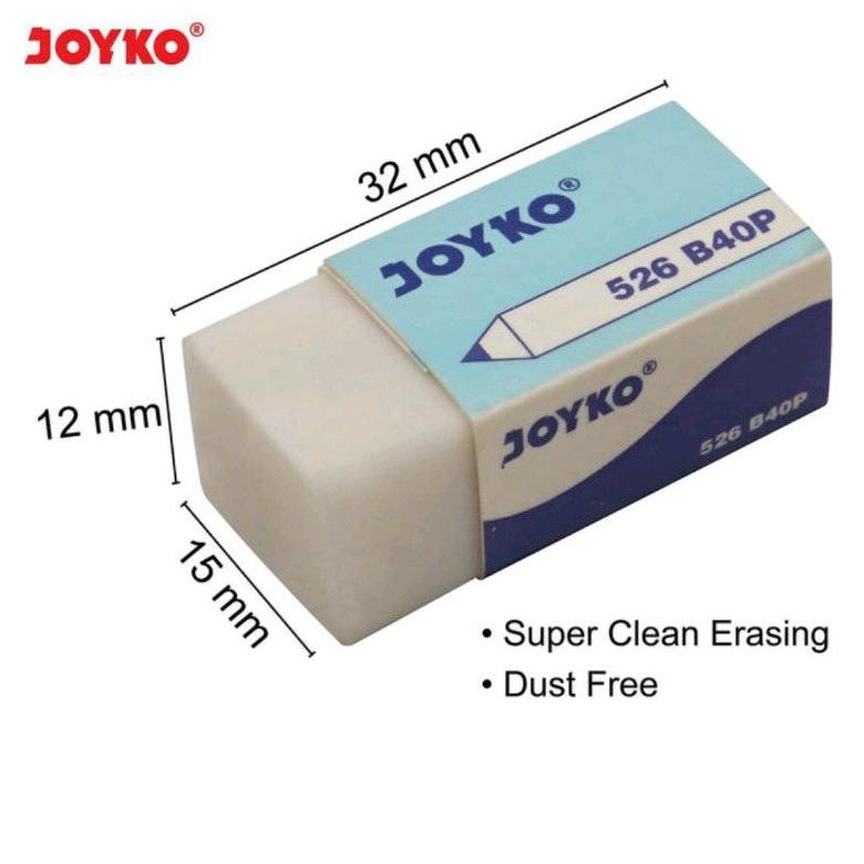 

KEKINIAN ERASER PENGHAPUS PENSIL JOYKO PUTIH (ISI 20 PCS) TERLARIS