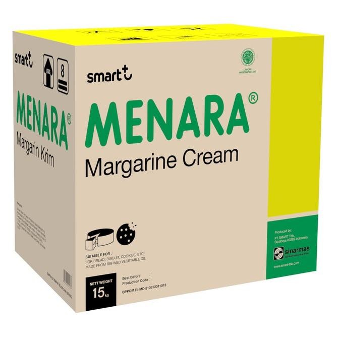 

Aneka Margarine Cream 15kg ( Menara / Fortune / Amanda ) 15 KG