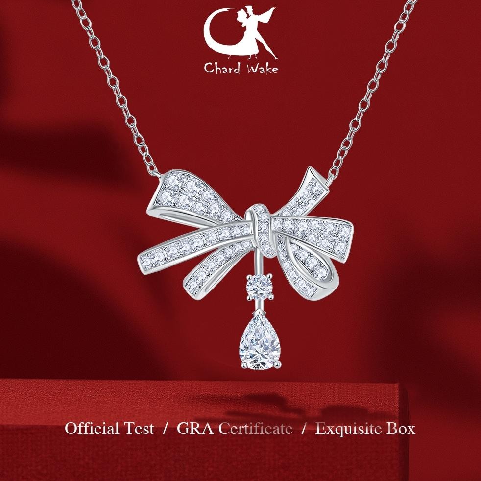 Chard Wake Kalung Wanita Berlian Butterfly Korea Fashion Sertifikat GRA Original
