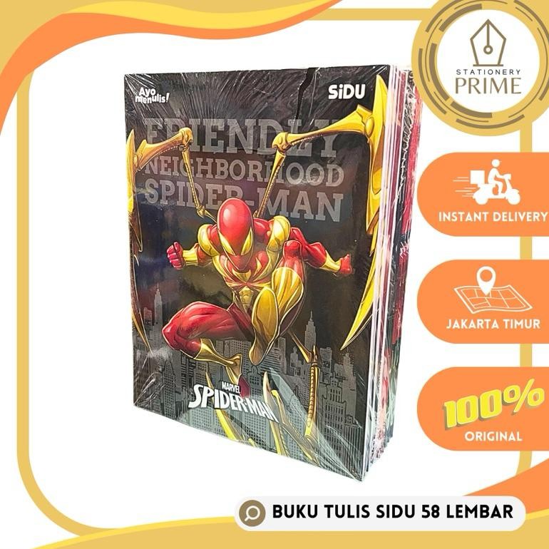

READY STOCK Buku Tulis Sinar Dunia / SIDU 58 lembar Marvel Mobile Legends Timnas Disney Princess ( 1 Pack isi 10 Buku )