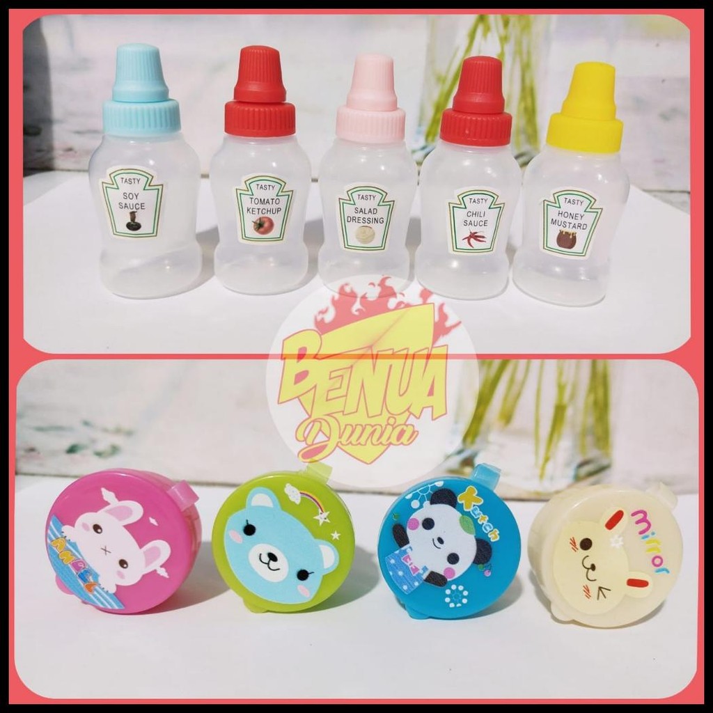 BOTOL WADAH SAOS SALAD MINI SAOS BENTO | BOTOL MINI PORTABLE 25ML - BD