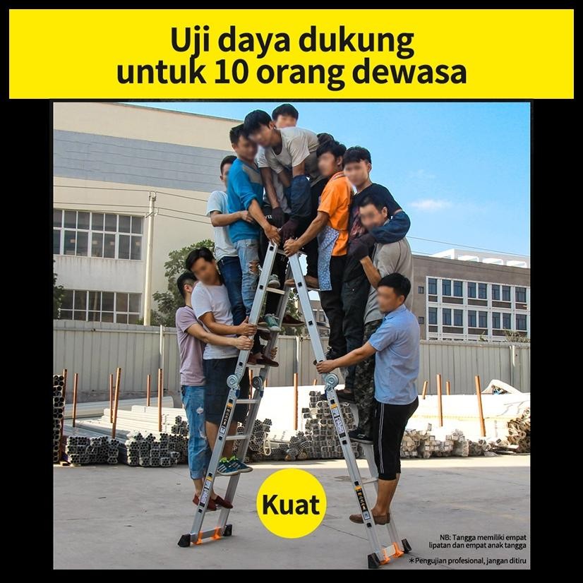 3.7M/4.7M/5.8M TANGGA LIPAT TANGGA ALUMINIUM TANGGA MULTIFUNGSI TANGGA DEKORASI TANGGA LIPAT ALUMINI