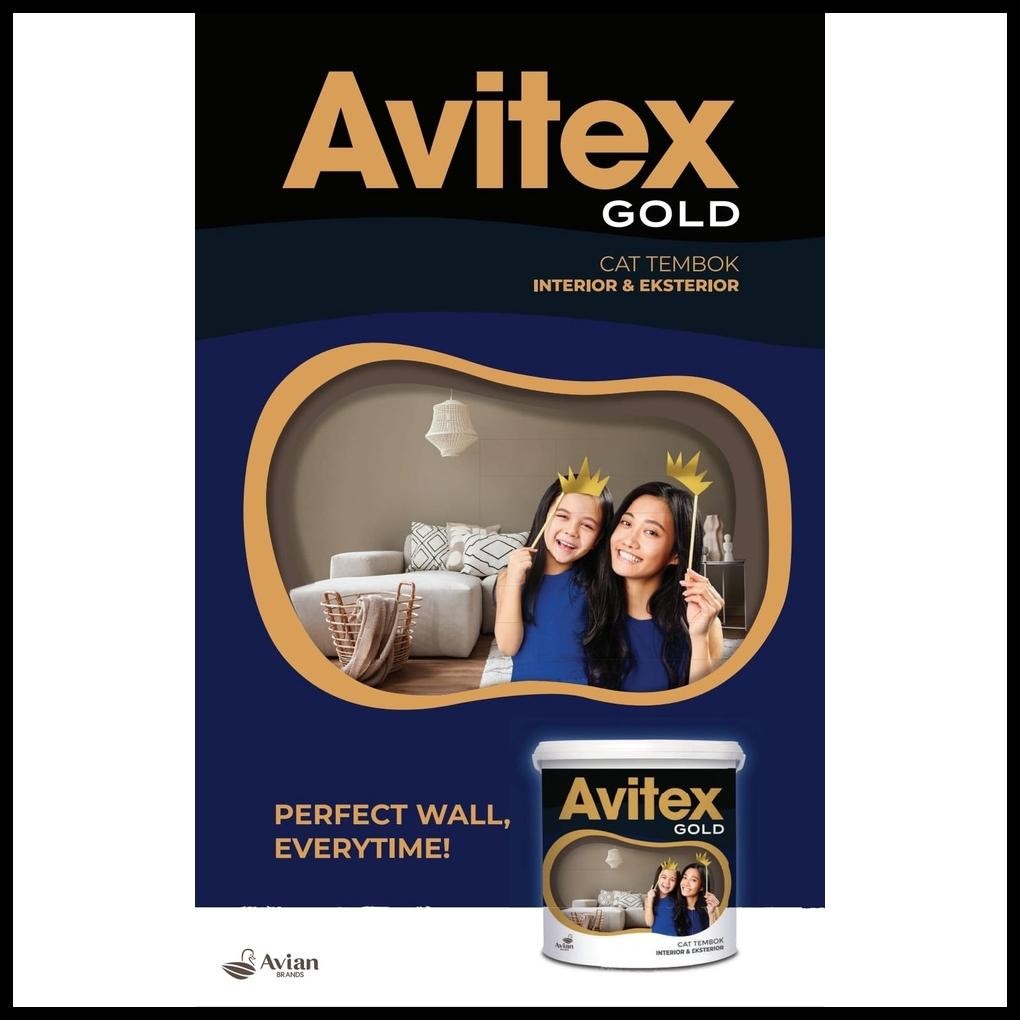 AVITEX GOLD CAT TEMBOK INTERIOR & EXTERIOR 5 KG AVIAN