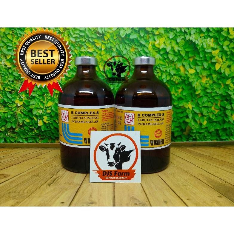 Terlaris B Complex S Super 100ml Wonder Vitamin B Komplek B Kompleks untuk hewan ternak sapi kambing