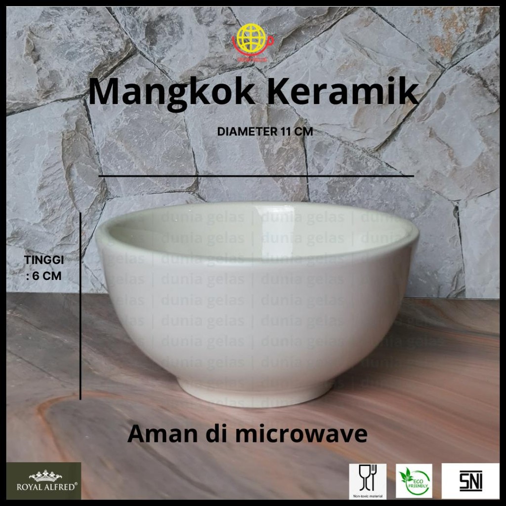 MANGKOK BUBUR/MANGKOK KERAMIK/MANGKOK KUAH/MANGKOK KERAMIK KECIL