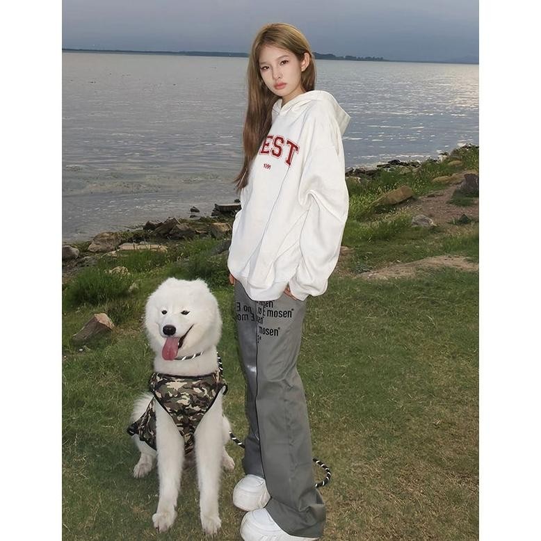 [original] koikoo korean fashion student sweater hoodie wanita oversize | atasan wanita terbaru hood