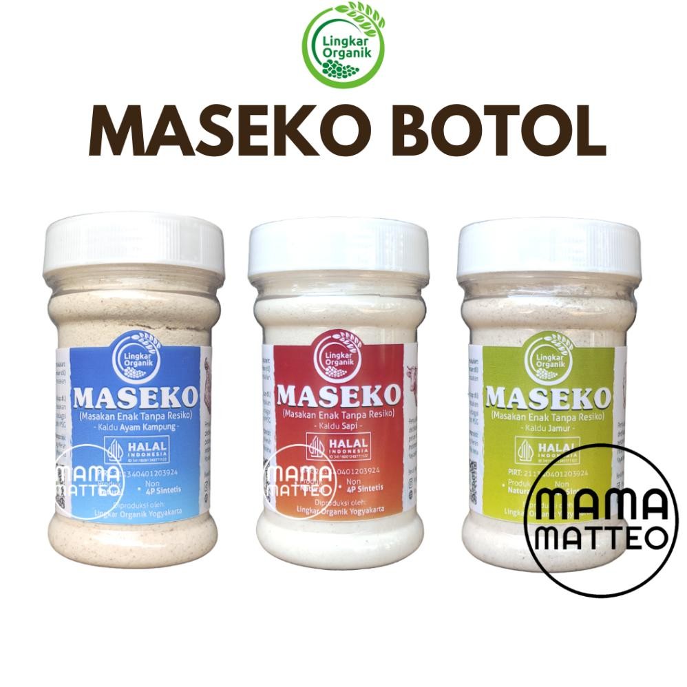 

LINGKAR ORGANIK Maseko Kaldu Sehat Non MSG Rill & Botol / Ayam Kampung / Sapi / Jamur / 100GR & 80GR / BUMBU KALDU MASEKO BANDUNG
