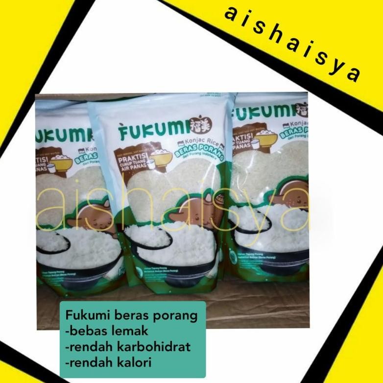 

FUKUMI Pouch Beras Porang / Konjac Rice / Beras Shirataki 1Kg 1 Kg (Per Dus Isi 12 Pouch Harga Grosir)