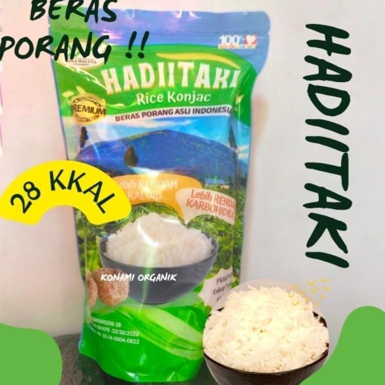 

Hadiitaki beras porang shirataki/Rice konjac/beras diet 1 kg organik