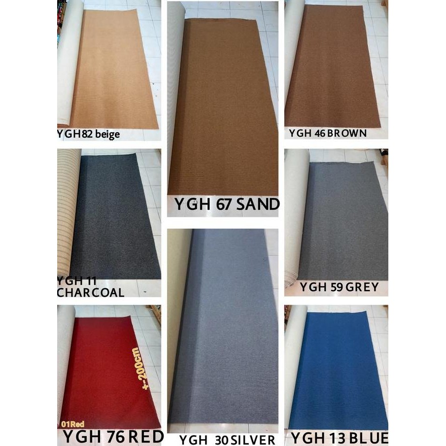 Karpet lantai karpet kantor karpet meteran polos karpet hotel lebar 4m