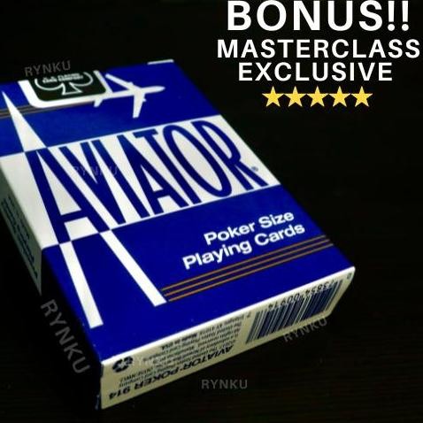 KARTU REMI AVIATOR PLAYING CARDS BIRU BLUE