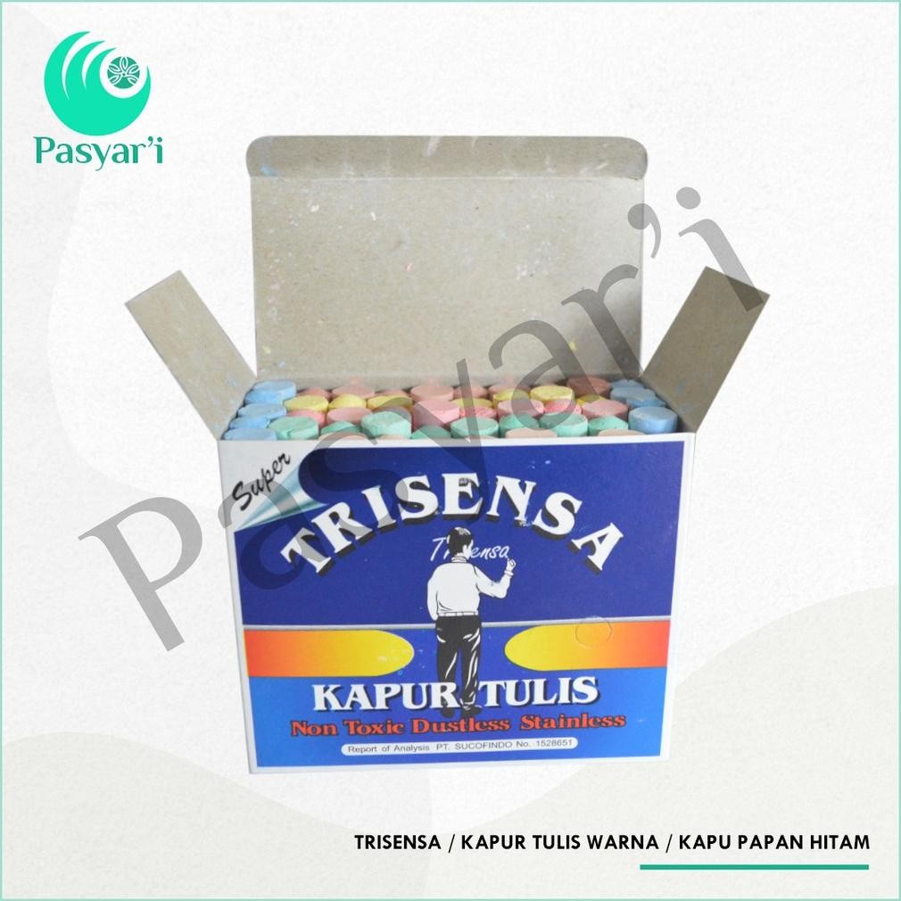 

Terbaru Trisensa Kapur Tulis Warna Kapu Papan Hitam Aman Terbaik