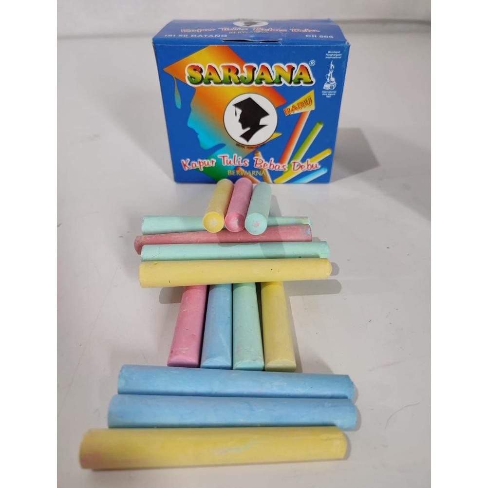

Terbaru Kapur Tulis Sarjana Berwarna Isi 50 Batang Kualitas Tertinggi