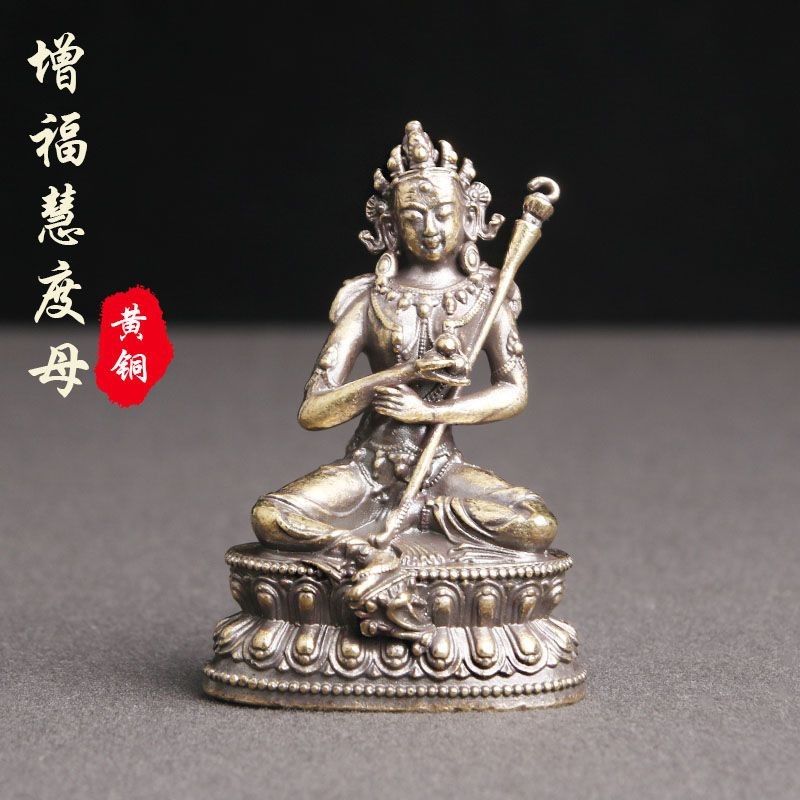 Patung Buddha Zengfuhui Kuningan Antik, Kerajinan Patung Pemujaan Budha Tibet