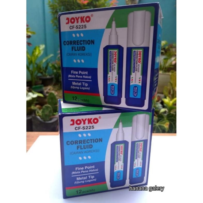 

Bermutu (6 Pcs) Joyko Correction Fluid Pen Cf-S225 / Tipex Cair Joyko Tip Ex Cf-S225