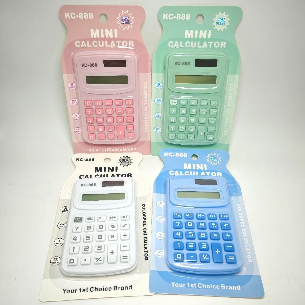 

Berkualitas Tinggi Kalkulator Mini 8 Digit, Ukuran Saku, Warna-Warna Lucu