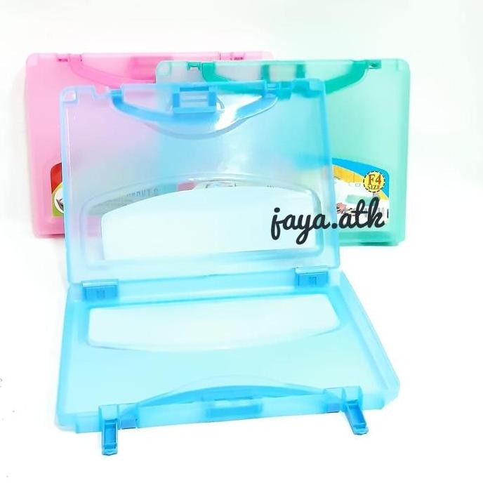 

HRG DISKON MAP PLASTIK TENTENG FOLIO F4 KOTAK TEMPAT PENYIMPANAN BOX FILE HCB-F4