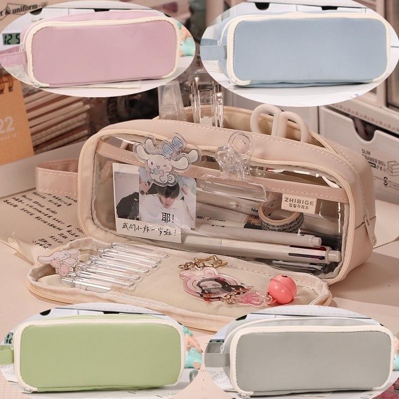 

Paling Dicari Ins Pencil Case Large Capacity Pencil Case Simple Japanese Stationery Storage Bag School Office Supplies