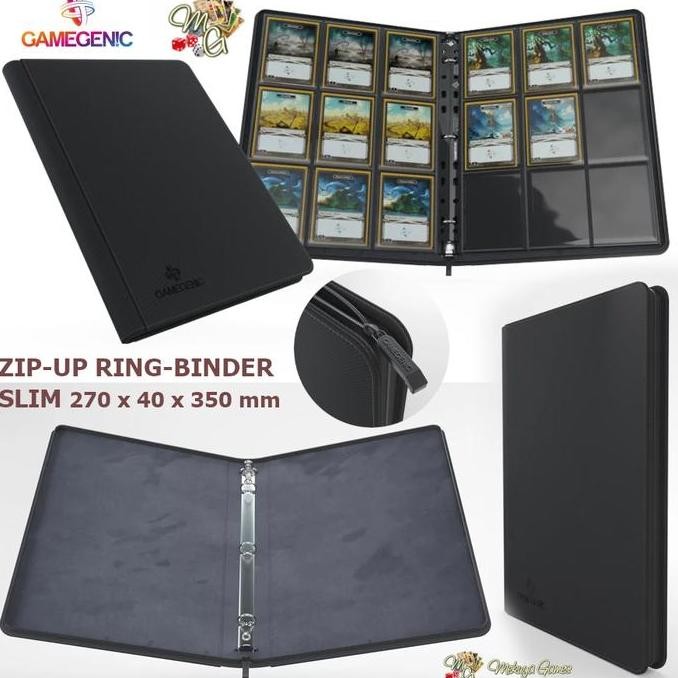 

PROMO Gamegenic ZIP-UP Ring-Binder SLIM Ordner 3-ring A4 zipper binder