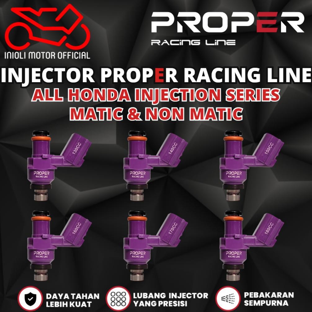 NEW INJECTOR PROPER RACING LINE BEAT SCOOPY VARIO PCX ADV GENIO STYLO BEAT DELUXE SONIC CB CBR CRF S