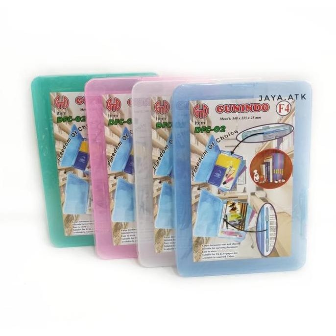 

TERMURAH MAP PLASTIK DOKUMEN FOLIO F4 HARD COVER DFC-02 FILE CASE PLASTIK KAKU
