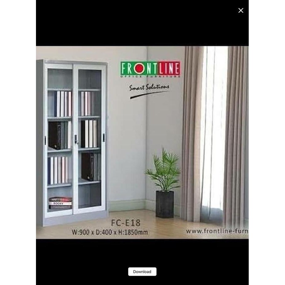 

DISKON Lemari besi sliding kaca