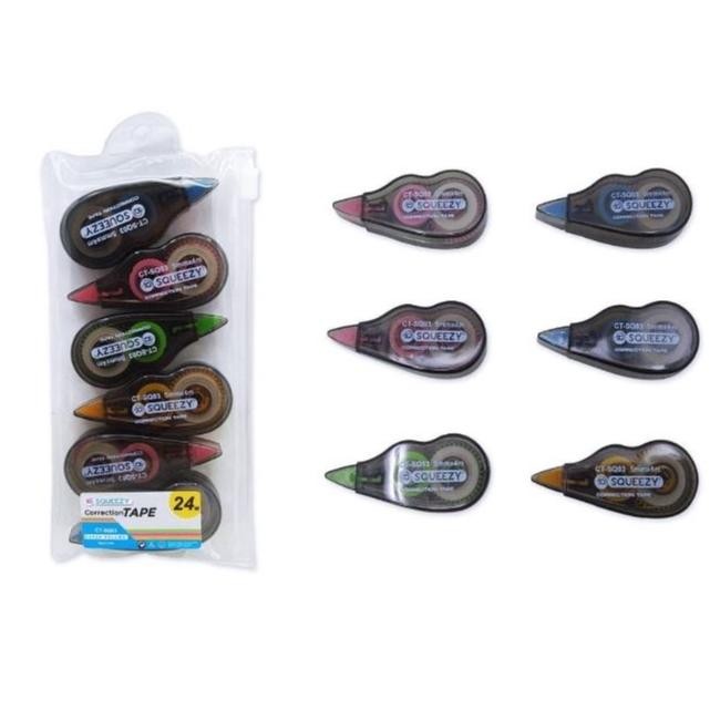 

Perhatian Correction Tape 1 Set Isi 6 / Tipex Kertas Murah 24 Meter / Tip Ex / Tipe X