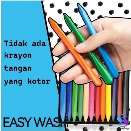 

Praktis Crayon Anti Air Anti Kotor Tangan Crayon Lab Non Toxic