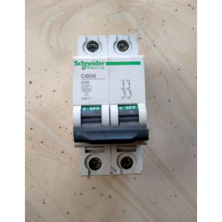 NEW MCB Schneider C60N 2phase