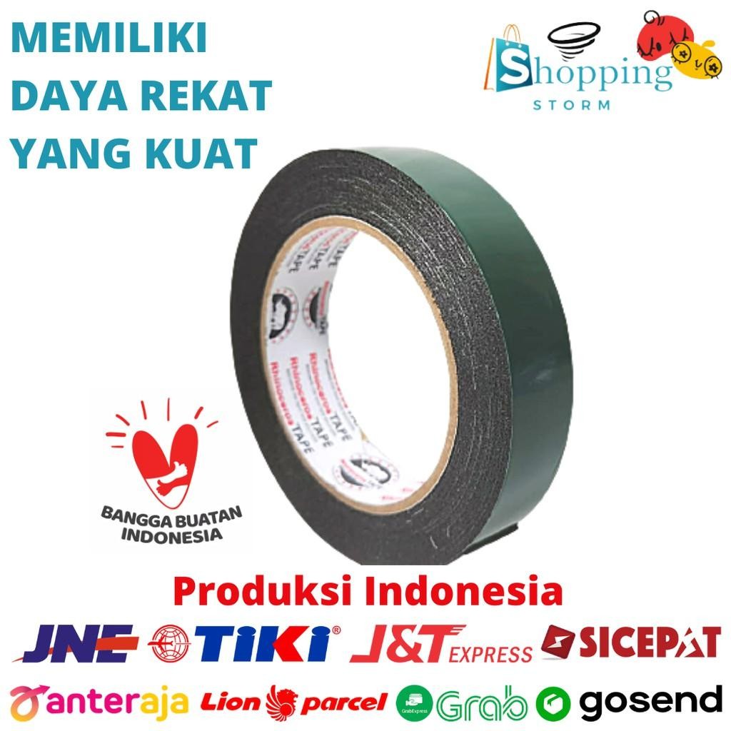 

Double Tape Busa Foam Hijau Rhinoceros Tape 24Mm X 5M