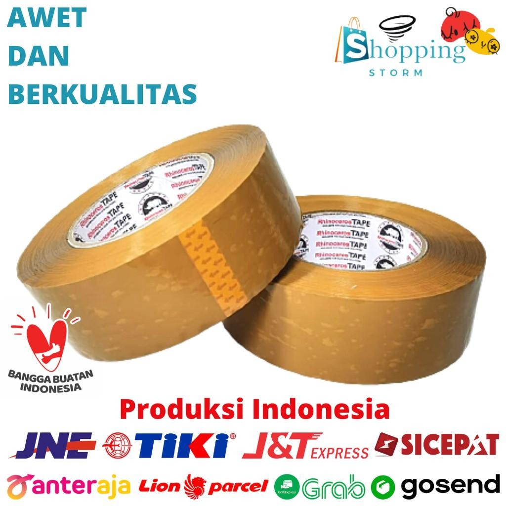

Lakban Bening Lakban Jumbo Rhinoceros Tape Lakban Opp Bening/Coklat Solatip Isolasi Bening Putih 45Mmx300Yard