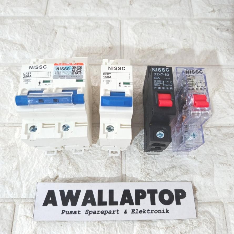 NEW mcb NISSC mcb motor listrik mcb dc mcb transparan 40A 50A 63A 150A