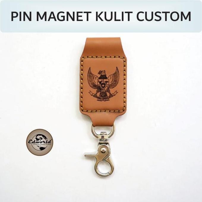 

BRG BARU Pin Magnet Kulit Asli buat ID Card