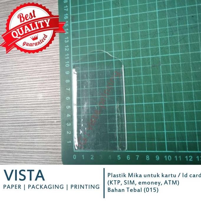 

HOT SALE Plastik Mika Tempat Kartu Emoney ATM SIM 6x9 cm Lebih TEBAL 015 isi100