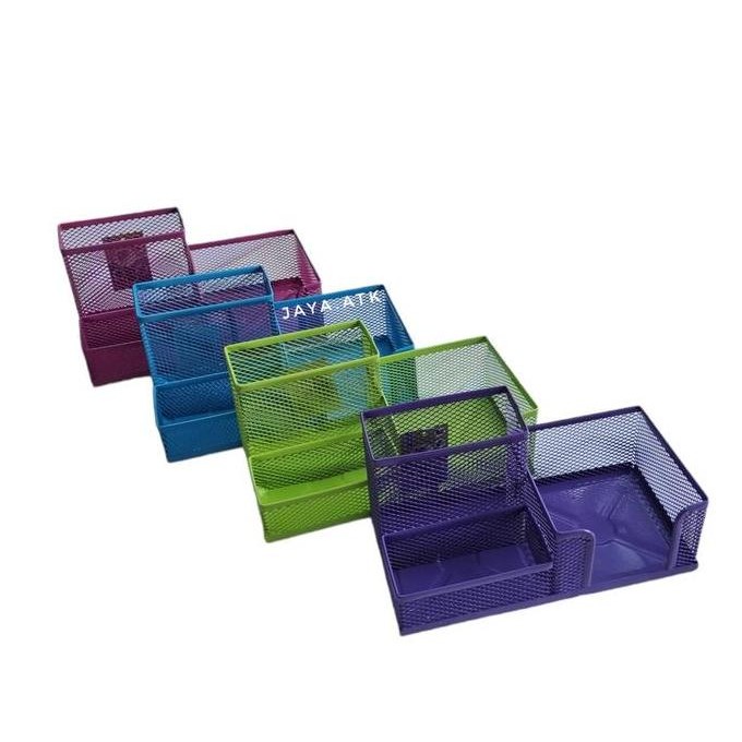 

SALE TEMPAT PULPEN ALAT TULIS PEN HOLDER MEJA JARING WARNA BESI BESAR
