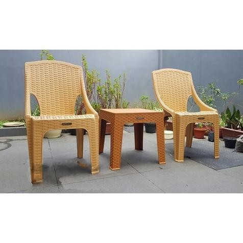 NEW 1SET Meja Kursi Teras NAPOLLY / 1 Meja Dan 2 Kursi NAPOLLY 221