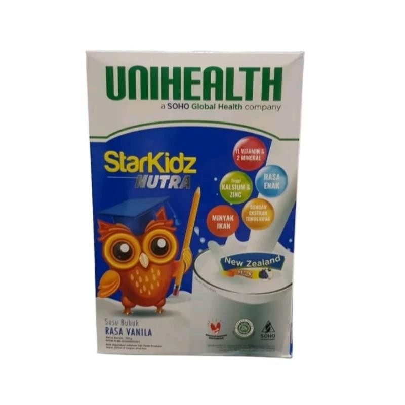 

Unihealth Starkidz Nutra Rasa Vanila Susu Bubuk New Zealand 750G