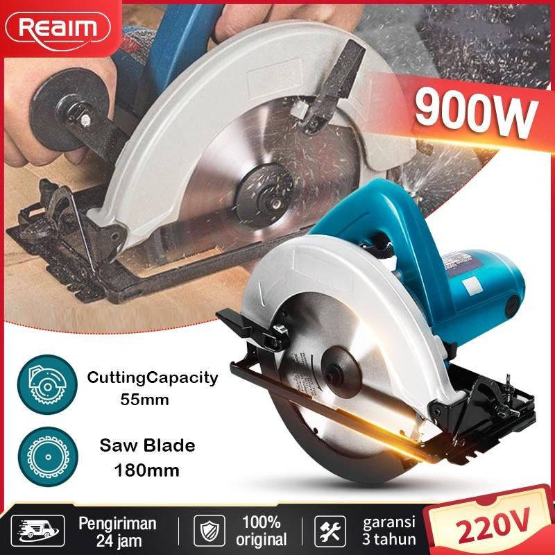 Realim Circular Saw 900W / Mesin Gergaji 7 Inch / Gergaji Kayu Listrik / Mesin Potong / Mesin Potong